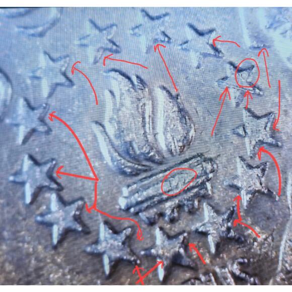 READ Bicentennial Quarter 1976D Double Die Double Ear Crack Die Clash Error Coin - Picture 7 of 12